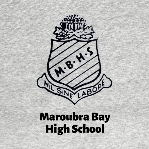 MAROUBRA BAY HIGH SCHOOL WITH NAME OF SCHOOL - MY OLD SCHOOL SINGLE LOGO TO GO ! by SERENDIPITEE